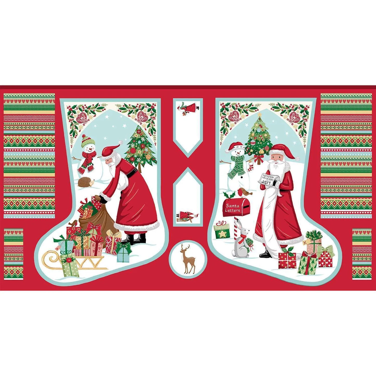 Wishes - Christmas Stocking Panel from Makower