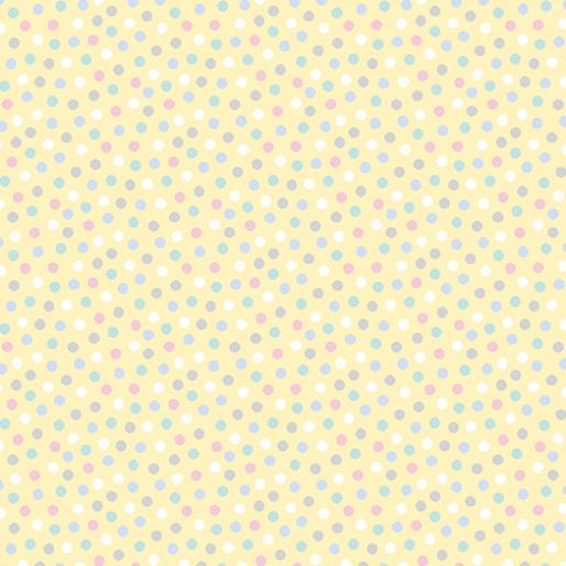 Snuggle in the Jungle by Jessica Flick for Benartex Snuggle Dot Lt Yellow