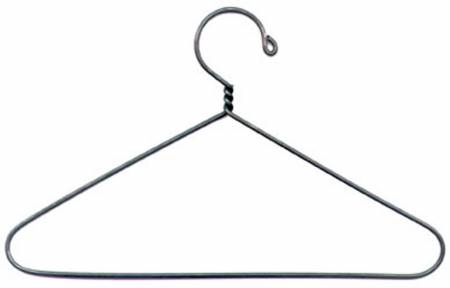 6" Powder Coated Hanger Gray Plain