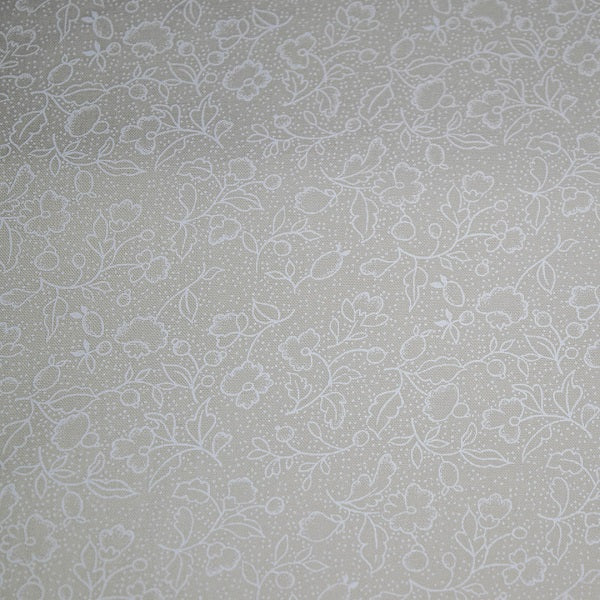 Muslin Prints by Moda - White on Tan ( cream)