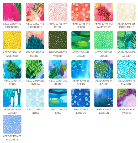 2.5"Strips ( Jelly Roll) - Painterly Trees
