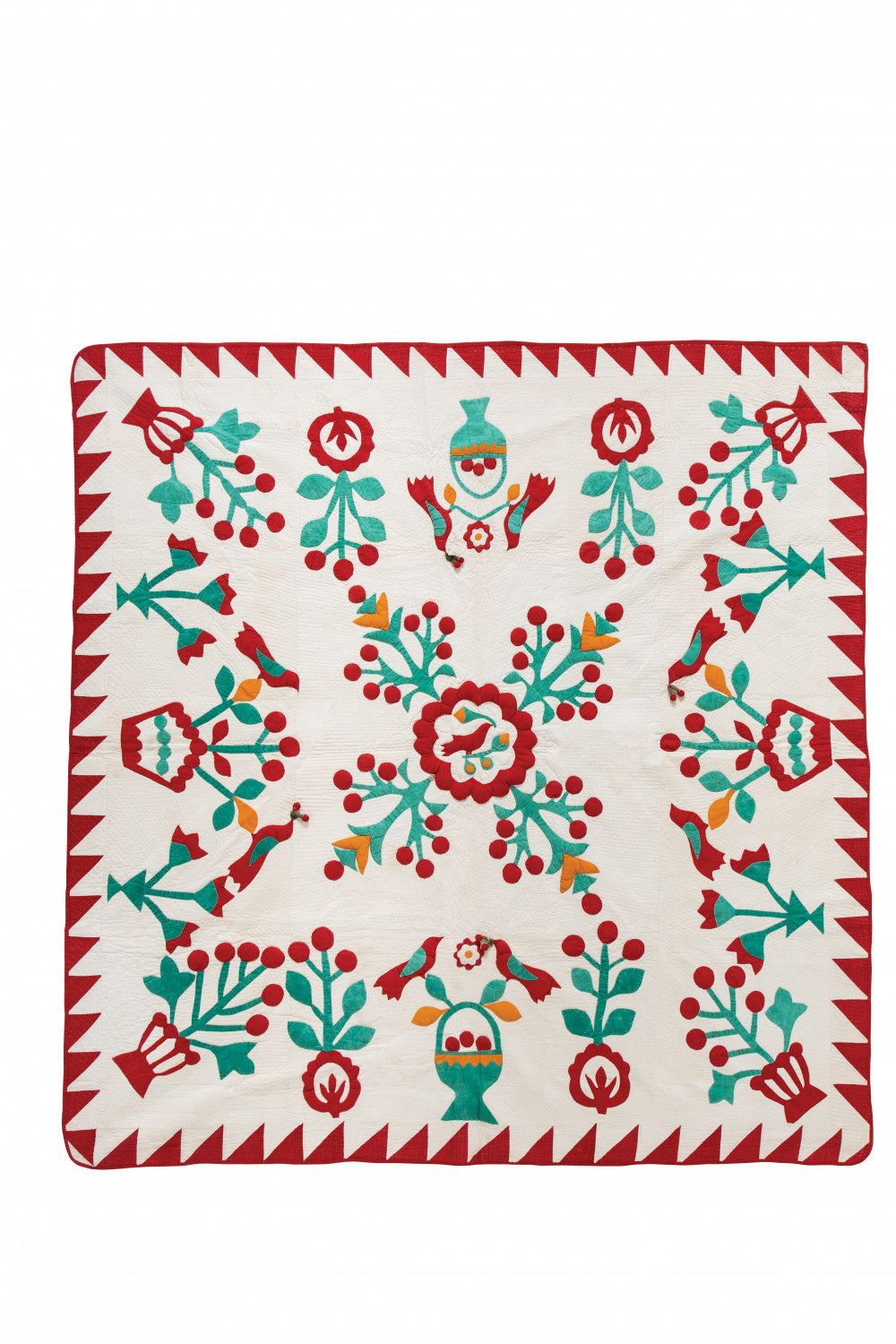 2024 Wall Calendar Red & Green Antique Quilts from the Poos Collection