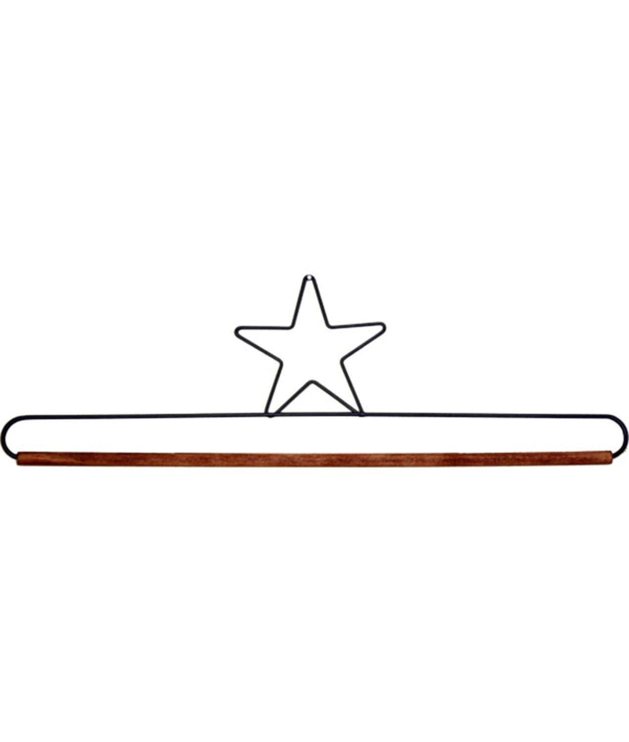 16in Star Dowel Holder Gray