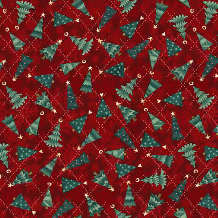 Gifts of Gratitude for Henry Glass - Red Christmas Trees