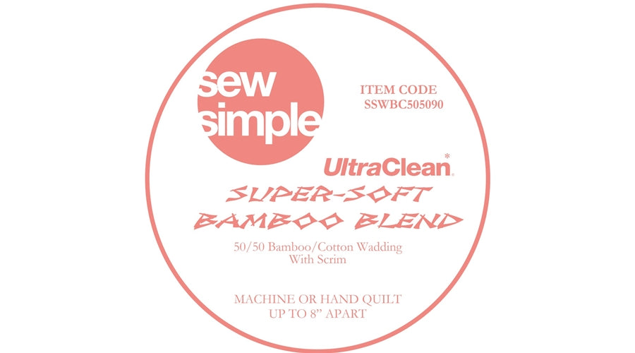 Sew Simple - Bamboo/Cotton Blend Wadding Pre-Cut Pack 3m x 90"