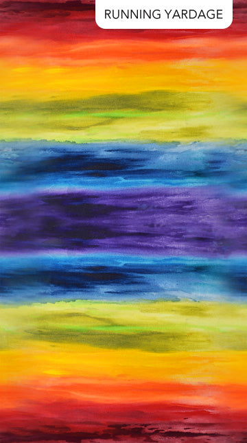 Transcendence by Stephanie Brandenburg for Northcott Fabrics - Electric Blue (Wide Stripes)