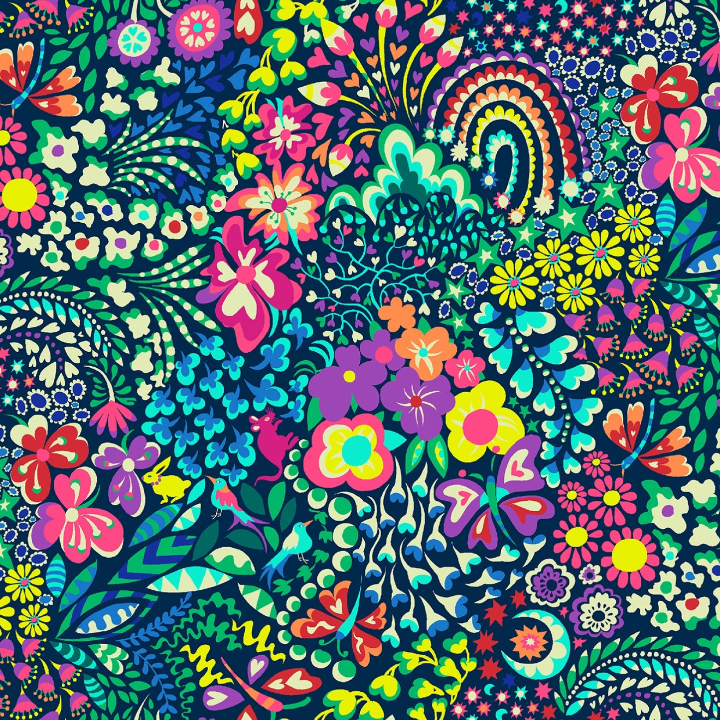 Extra Wide 108" Windham Fabric - Multi Hide & Seek £24.00m