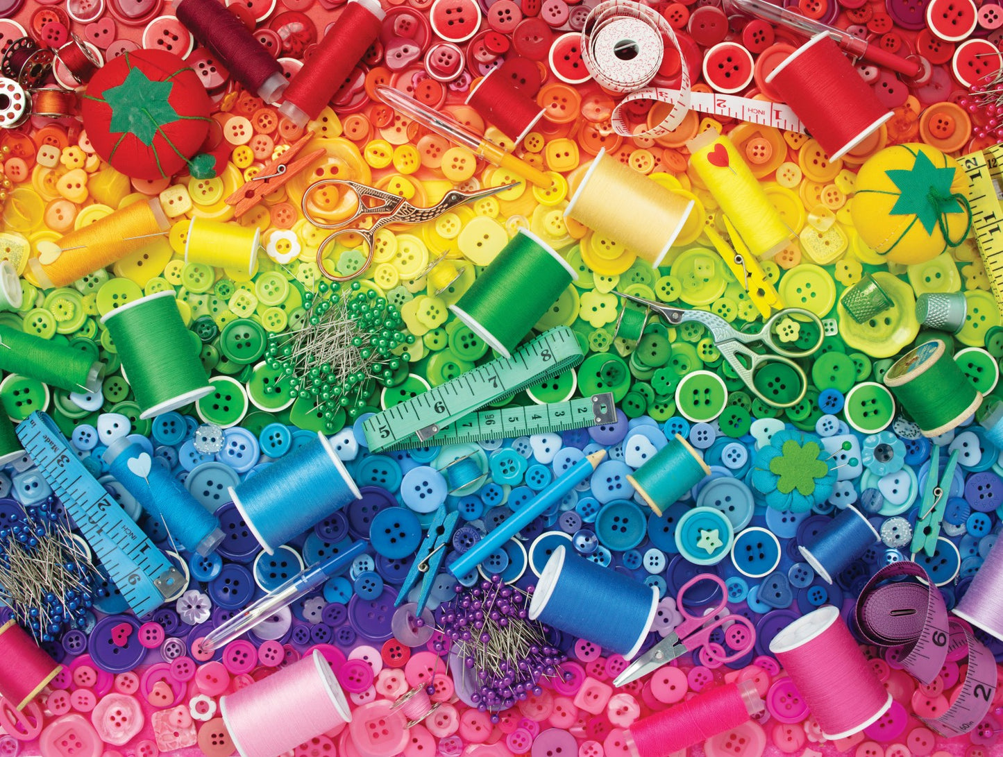 Sewing Rainbow 500pc puzzle