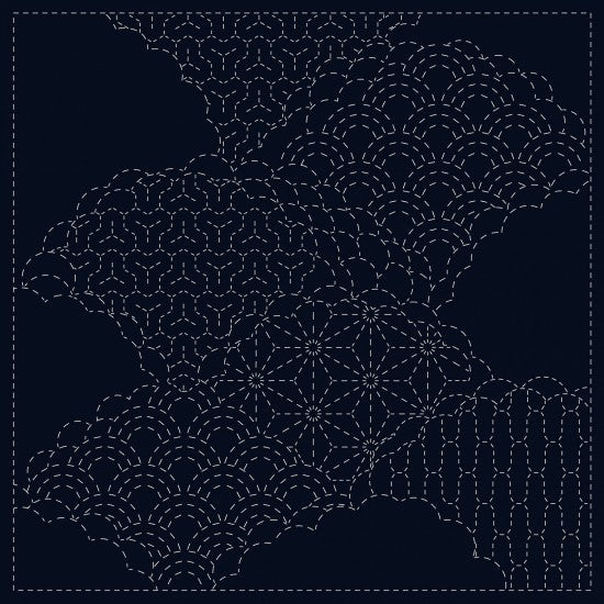 Sashiko Cloth Cumulus Cloud SC0017-06