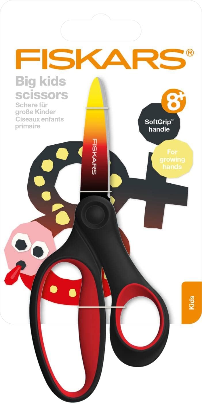 New - Fiskars "Big Kids" Scissors -Red
