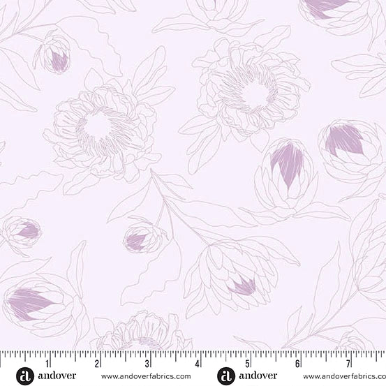 Color Me Whispered by Stephanie Organes Protea Whisper Periwinkle Remnant