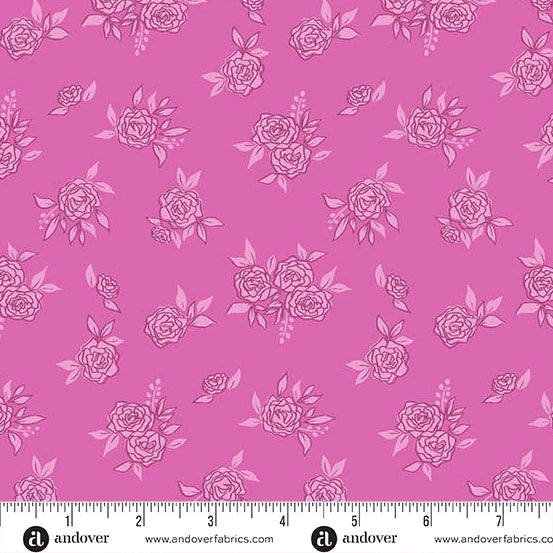 Color Me Whispered by Stephanie Organes Rosy Haze Magenta Remnant
