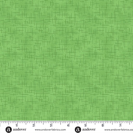 Retro Stitch by Makower - Kelly Green LG