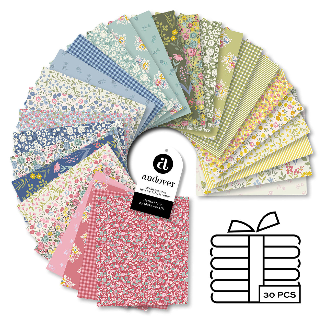 Petite Fleur s Fat Quarter Bundle by Makower