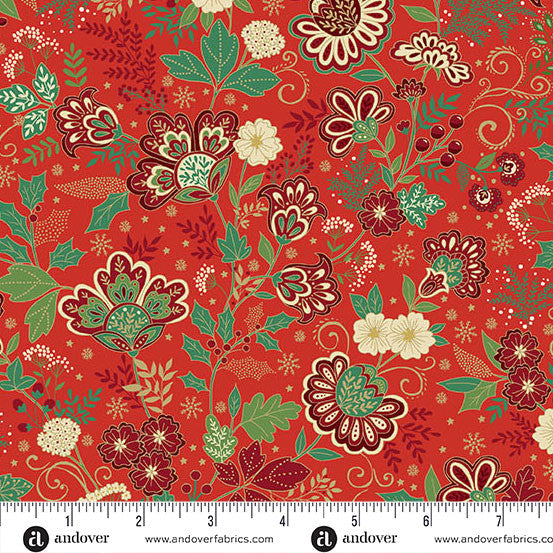 Adorn by Makower Bloom Red 213-R5