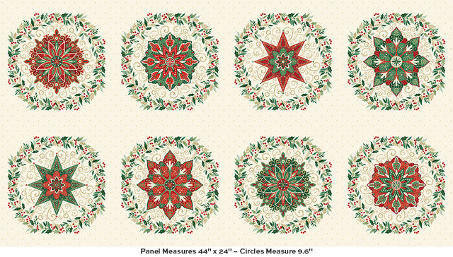 Adorn by Makower Circles Cream 222-Q
