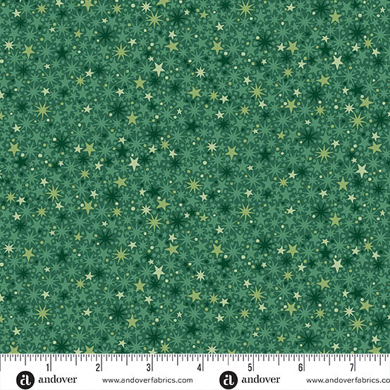 The Nutcracker by Makower Twinkle Green 225-G