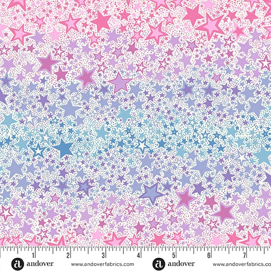 Dance Class by Makower UK Ombre Star Cream