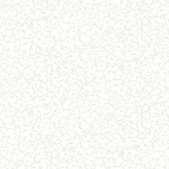 Essentials Scroll by Makower - White on White Remnant