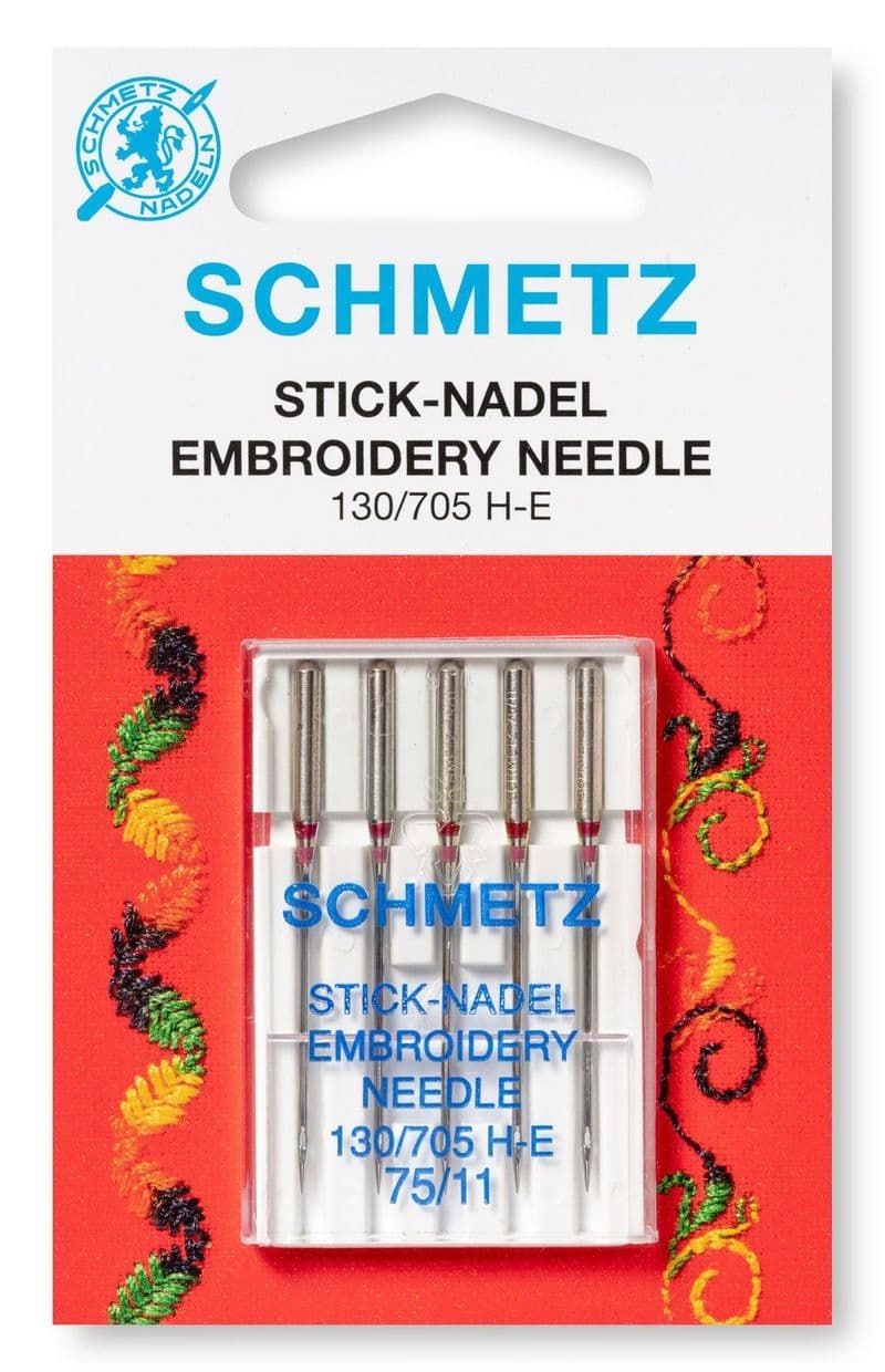 Schmetz Embroidery Machine Needles - 75/11