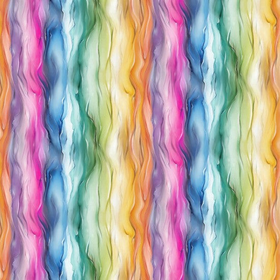 Dragonflies by Fiona Clarke for Nutex - 82030 106 Stripe Multi Remnant