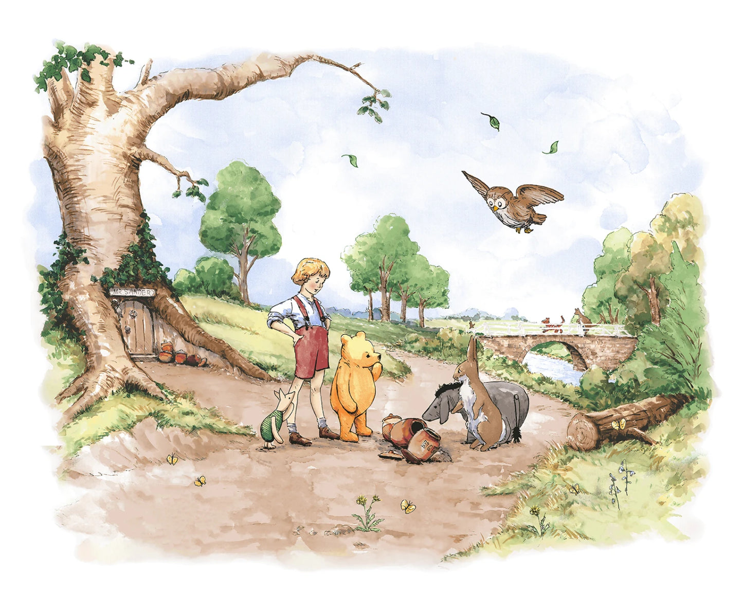 Winnie the Pooh Panel - 36in x 43in by W.A.Dodge for Studio E