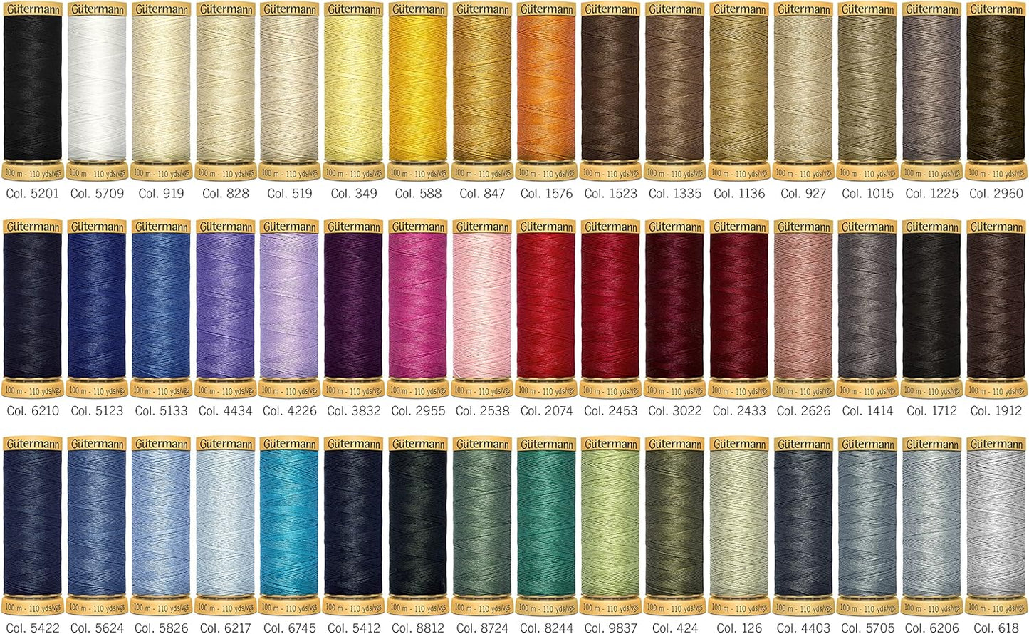 Gutermann Creativ Cotton Box - 48 50wt cotton threads