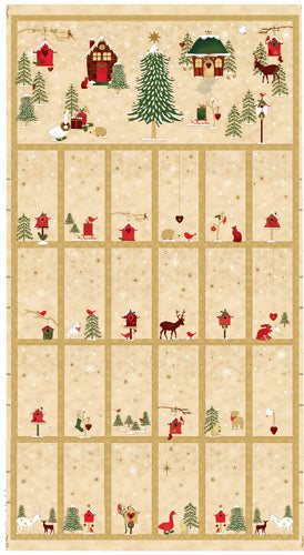 Frosty Snowflake Advent Panel by Stof 4595-292