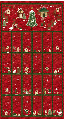 Frosty Snowflake Advent Panel by Stof 4595-484