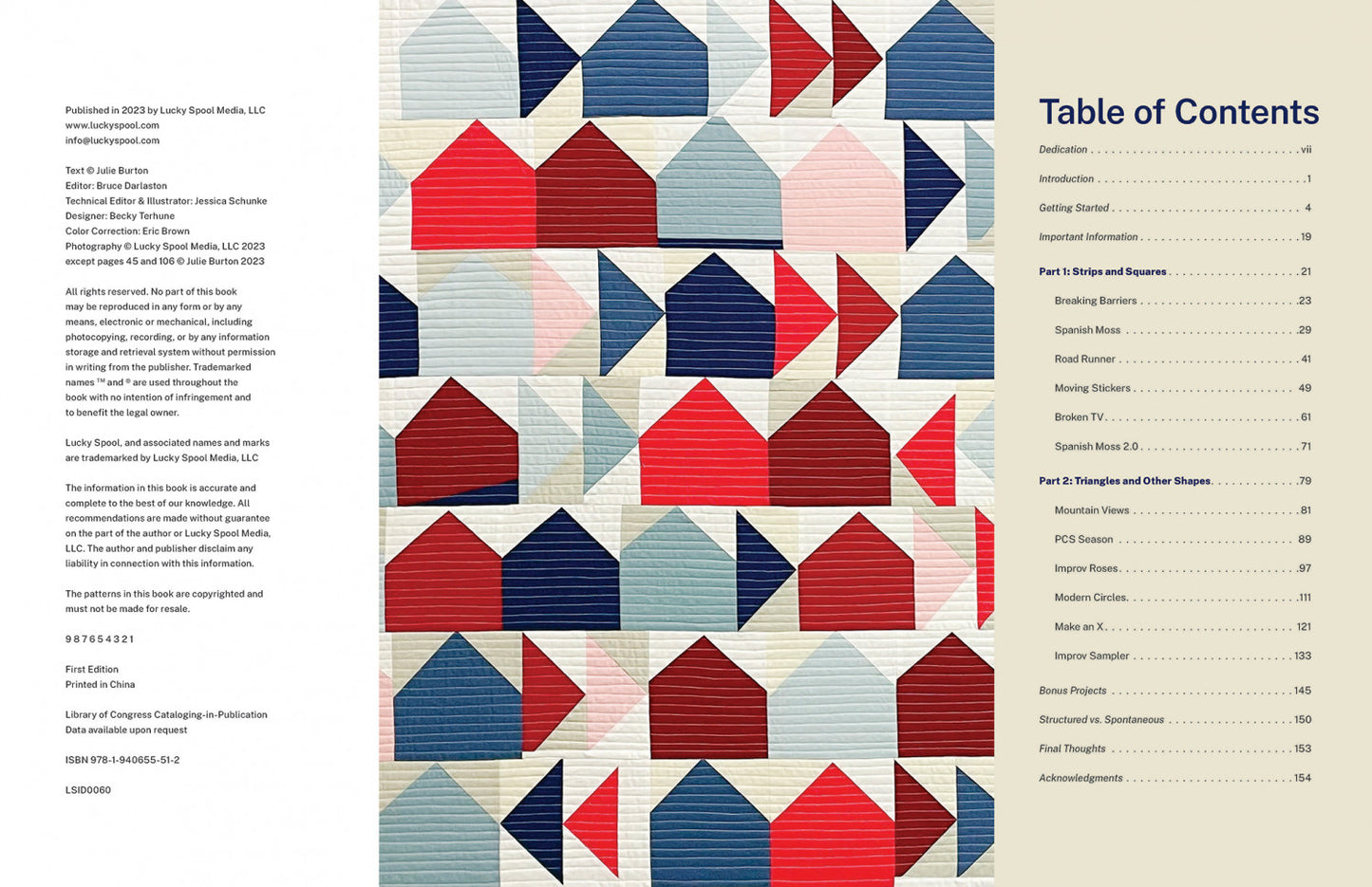 Imperfect -Embracing Improv Quilting by Julie Burton Hardback