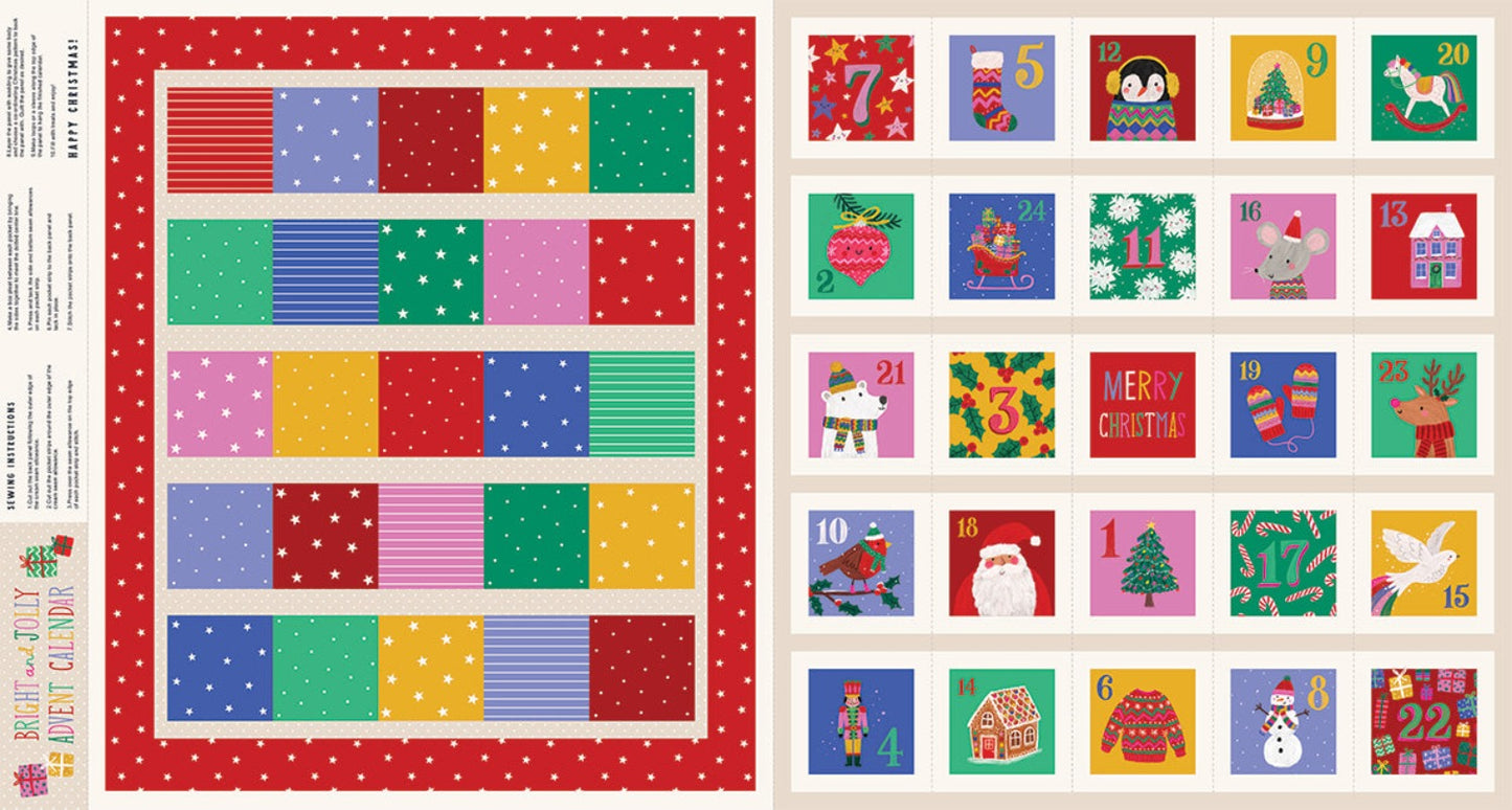 Bright and Jolly Advent Panel by Dashwood £10 panel