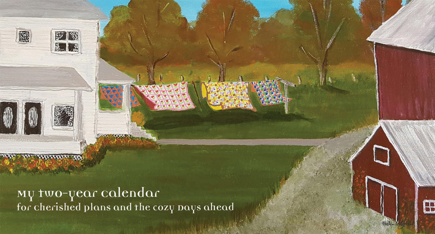 Two-Year Planner Quilts on Clothesline 2025/2026