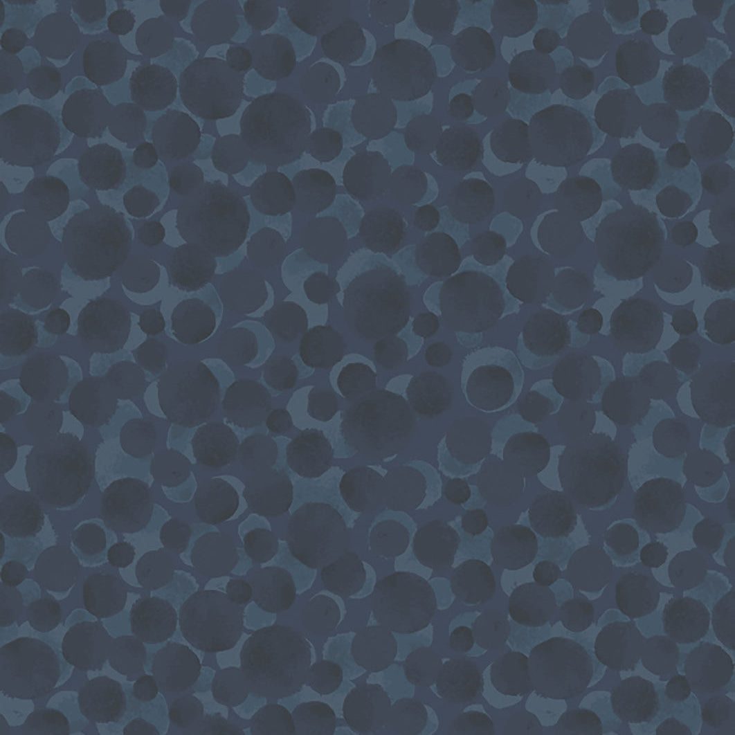 Bumbleberries Flannel by Lewis and Irene -Indigo BBF19