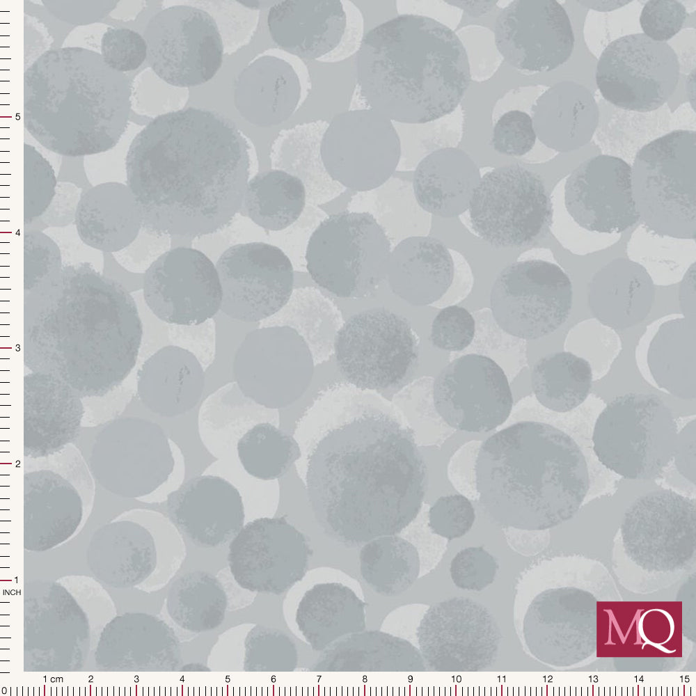 The Secret Winter Garden Bumbleberries Flannel from Lewis and Irene - Light Grey