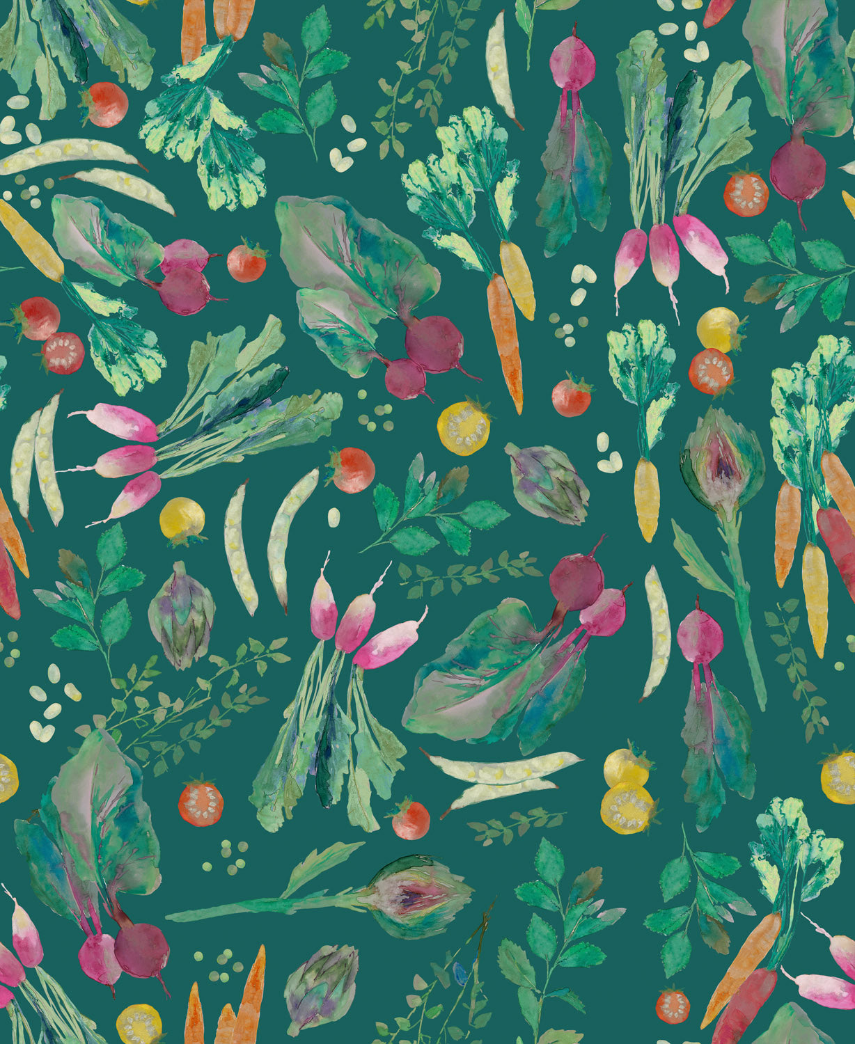 Vegetable Patch by Bluebellgray for Lewis and Irene - Vegetable Patch Teal