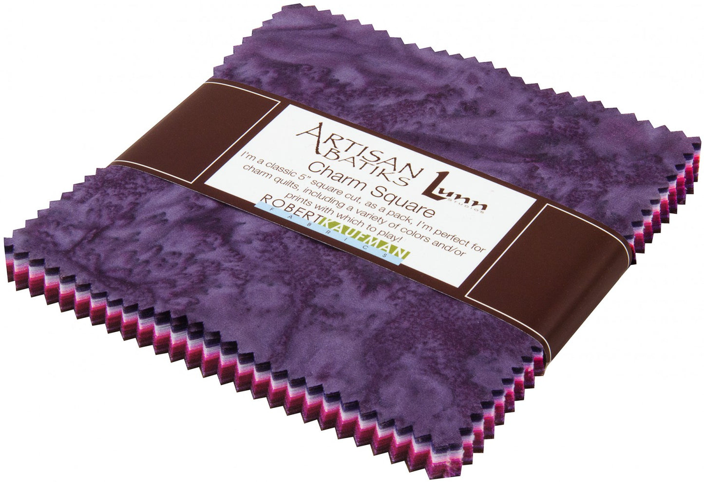 5" Batik Charm Pack - Prisma Dyes - Plum Perfect Colorstory by Artisan Batik