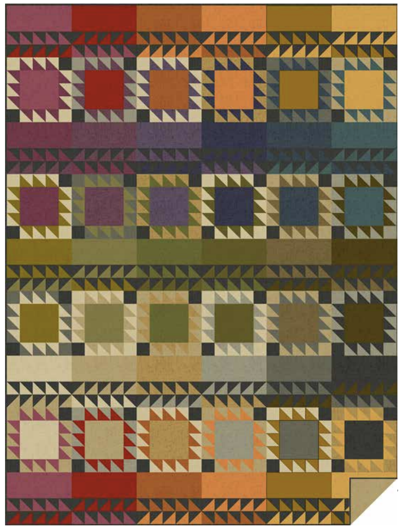 Cottage Cloth Artisan Blanket Quilt Pattern by Renée Nanneman - Free Download