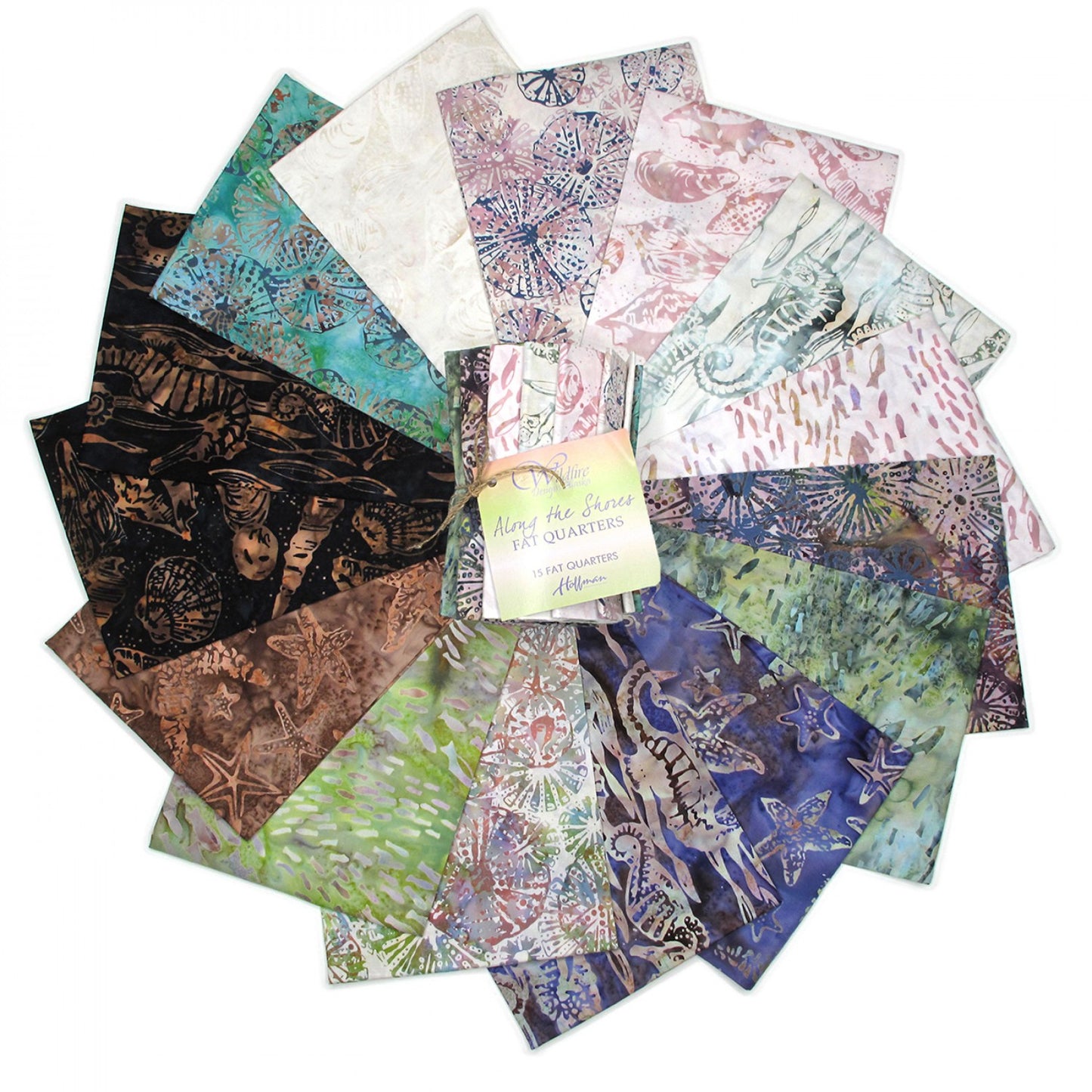 Fat Quarter Bundle - From Hoffman Fabrics - Along the Shores