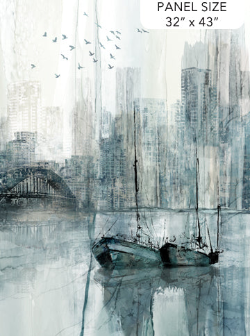 City Harbor by Deborah Edwards and Melanie Samra for Northcott Fabrics Panel