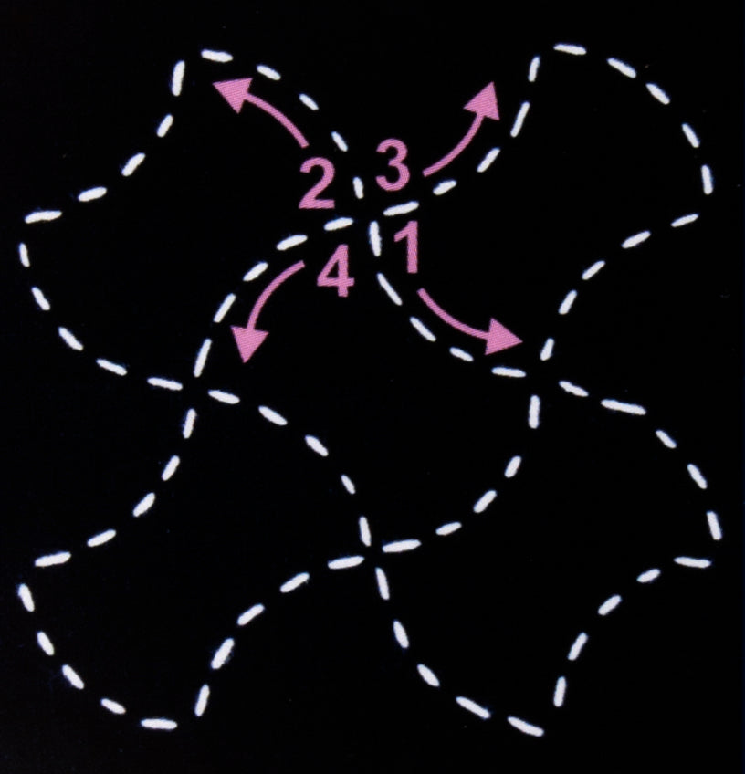 Sashiko Template Fondou ( Weight ) 4"