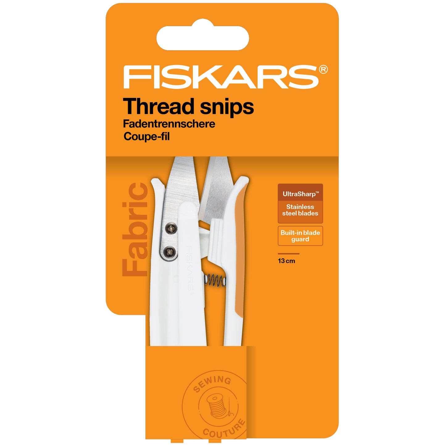 Fiskars Thread Snips with Spring Action Blades