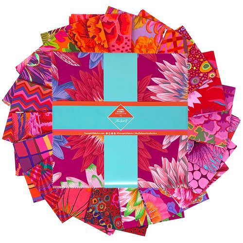 5" Charm - Kaffe Fassett Collective - Classics & Stash Ruby from Free Spirit