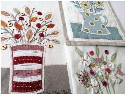 20/06/25 Flowers in a Vase - Collage Workshop with Louise Nichols *Suitable for Beginners Plus (Sewing machine not required but might be handy) - 10am to 4pm