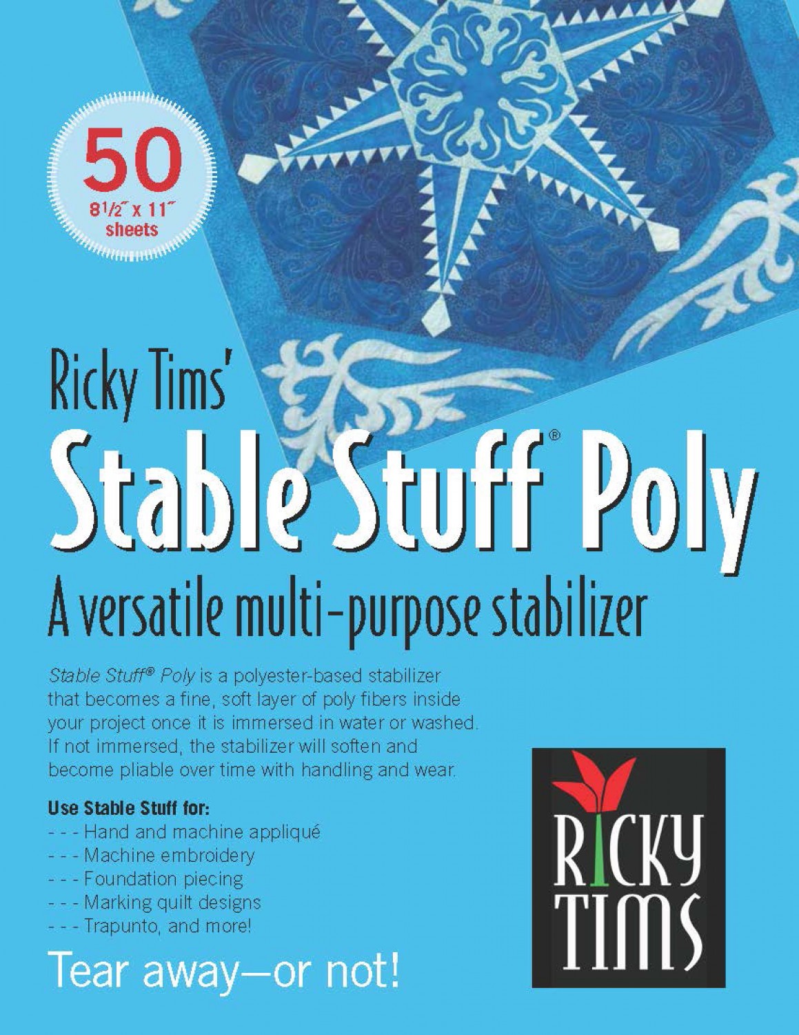 Ricky Tims Stable Stuff Poly From The Embroidery Store # STABLE-STUFF - 10yd Roll