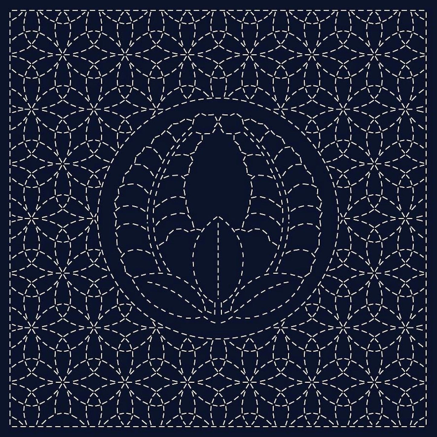 Sashiko Cloth Agari-Fuji HF1115-22D Blue