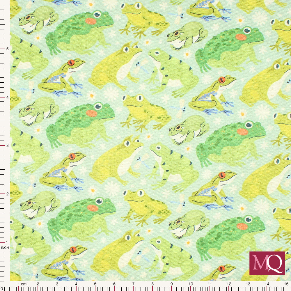 Down by the Pond - Ribbit - Green by Paintbrush Studio