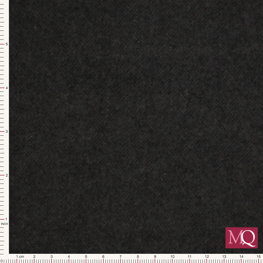 Winter Wool Flannel by Benartex - Black Remnant