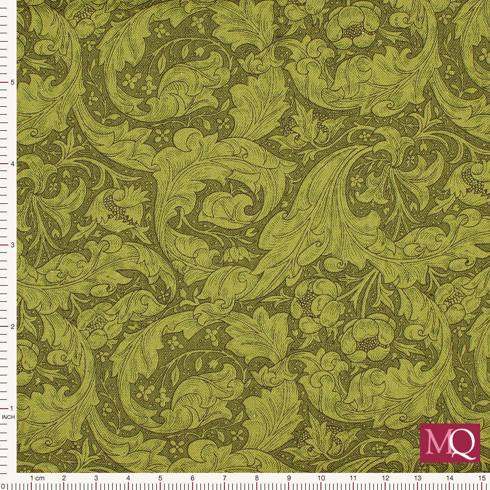 Morris Manor - by Barbara Brackman for Moda -Sage