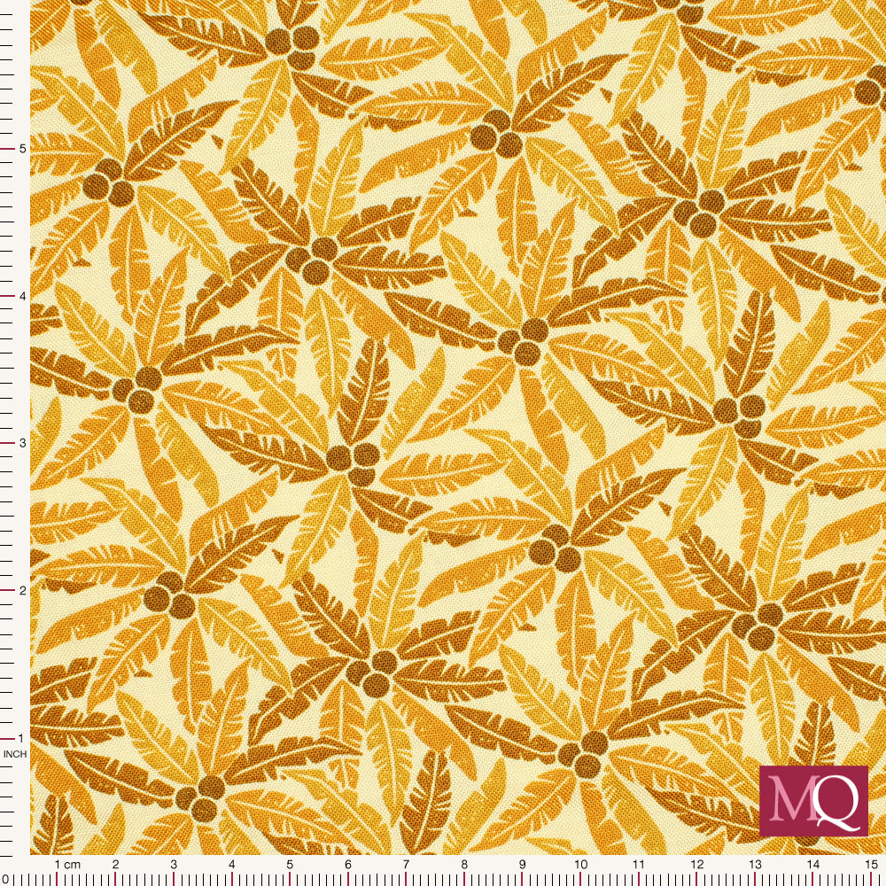 Rising Sun by Cotton and Steel for Moda -Palm Tree Golden
