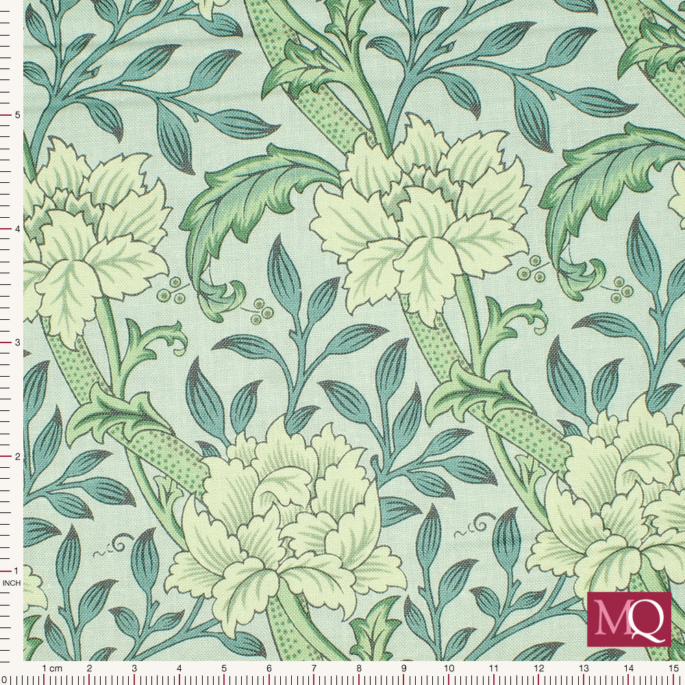 Morris Manor - by Barbara Brackman for Moda -Sky